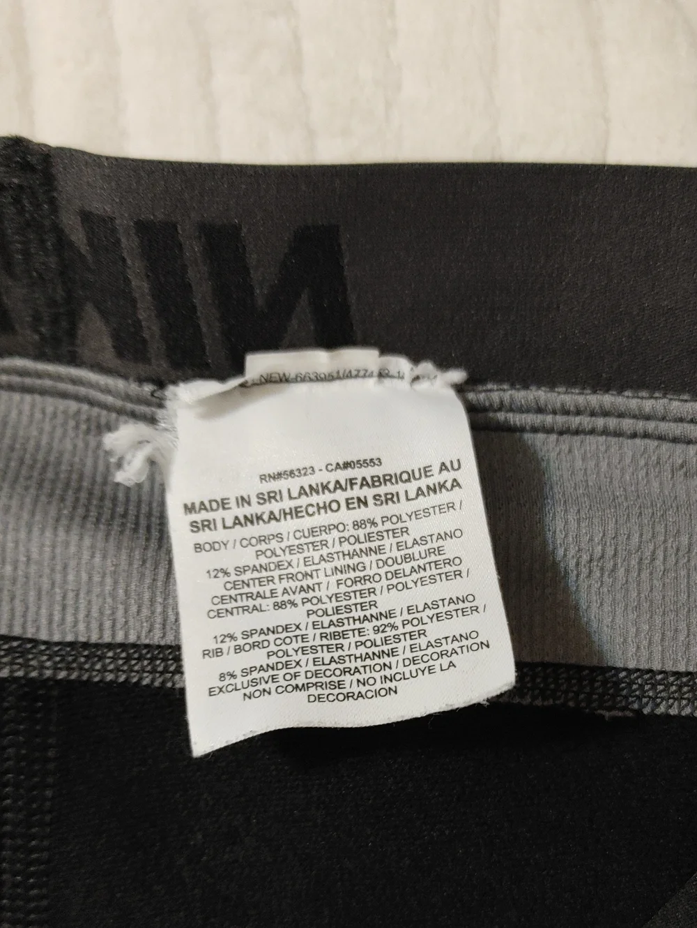 Nike Kids Black Cropped Leggings with White Swoosh